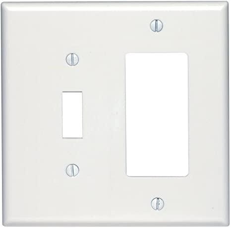 Leviton 80605-W Midway Size Thermoset Device Mount 2-Gang 1-Toggle