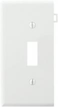 Leviton PSE1-W 905-0Pse1-00W Sectional Toggle Wall Plate, 1 Gang, White