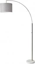 Adesso 4249-22 Bowery Arc Lamp, Steel, Smart Outlet Compatible