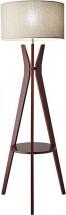 Adesso 3471-15 Bedford 59.5" Floor Lamp, Smart Outlet Compatible , Brown