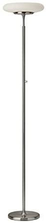 Adesso 3685-22 Hubble LED Torchiere, 72 in, 30W, Brushed Steel, 1 Torchiere Lamp