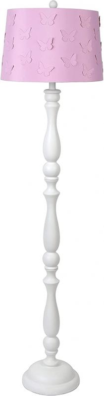 Decor Therapy 60" Polly White Turned Column Floor Lamp (PL4545)