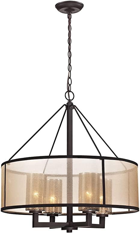 ELK Lighting 57027/4 Diffusion Collection 4 Light Chandelier, Oil Rubbed Bronze
