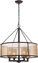 ELK Lighting 57027/4 Diffusion Collection 4 Light Chandelier, Oil Rubbed Bronze