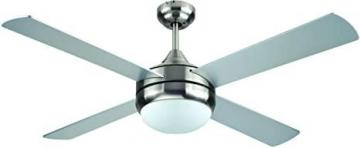 BLACK+DECKER BCF5252R 52-Inch 4-Bladed Remote Controllable Brushed Nickel Ceiling Fan, Silver