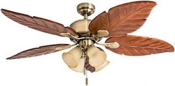 Honeywell 50504-01 Royal Palm Ceiling Fan, 52"