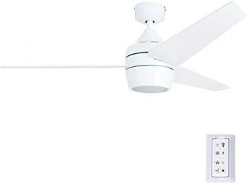Honeywell 50605 Eamon Modern Ceiling Fan with Remote Control, 52", White