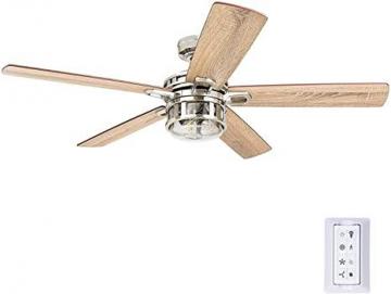 Honeywell 50610-01 Bonterra Ceiling Fan, 4.5 W, 120 V, 52-inch, Brushed Nickel