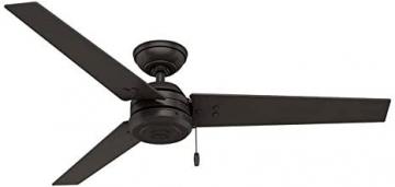 Hunter Cassius Indoor Outdoor Ceiling Fan with Pull Chain Control, 52", Premier Bronze