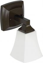 Moen YB5161ORB Voss 1-Light Dual-Mount Bath Bathroom Vanity Fixture with Frosted Glass