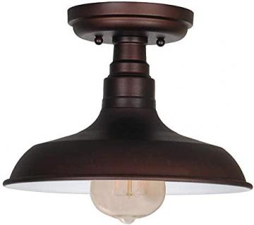 Design House 519884 Kimball Industrial Farmhouse Indoor Light with Metal Shade, Coffee Bronze