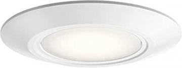 Kichler Horizon 6.5" 3000K LED Downlight with Polycarbonate White Diffuser in White Finish