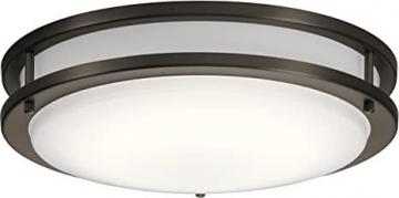 Kichler Lighting Avon 14" LED Flush Mount with Acrylic in Olde Bronze®
