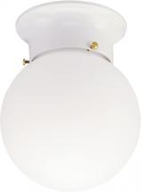 Westinghouse Lighting 6660700 Interior Ceiling Fixture with Pull Chain+ 60 Watts, White Finish