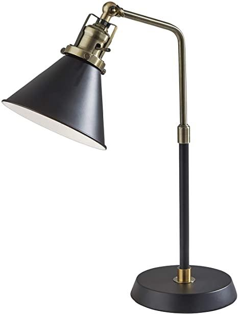 Adesso SL3740-01 Arthur Desk Lamp, Black and Gold