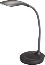 Bostitch KT-VLED1502-GRAY Gooseneck LED Desk Lamp with USB Charging Port, Dimmable, Gray