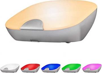 Enbrighten LED Table Lamp, Night Light, Touch Sensor, Dimmable White & Vibrant RGB Colors