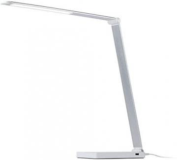Monoprice WFH Multimode LED Desk Lamp - White, with USB Charging, 7 Brightness Levels