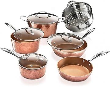 Gotham Steel Pots and Pans Set, Premium Ceramic Cookware
