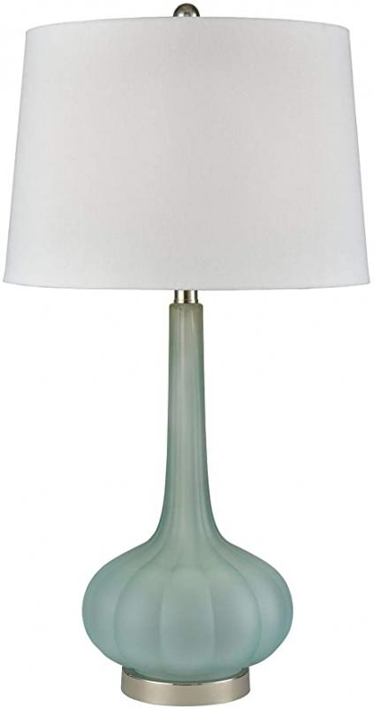 Elk Lighting D3916 Emerald Isle Table Lamp, Frosted Aqua