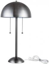Globe Electric Novogratz x Globe 21" Table Lamp, Blackened Steel Finish, Dome Shade