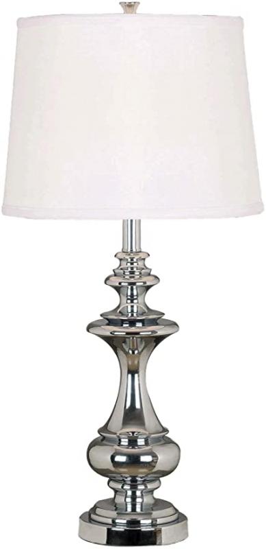 Kenroy Home 21430CH Stratton Table Lamps, 29 x 14 Inch, Chrome Finish