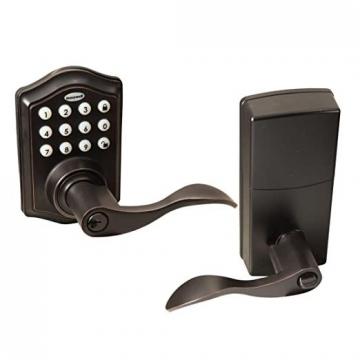 Honeywell Safes & Door Locks - 8734401 Electronic Entry Lever Door Lock, Oil Rubbed Bronze