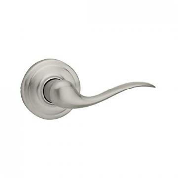 Kwikset Tustin Hall/Closet Lever with Microban Antimicrobial Protection in Satin Nickel