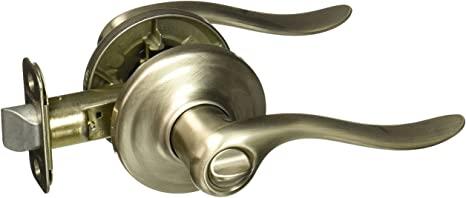 Kwikset Tustin Bed/Bath Lever with Microban Antimicrobial Protection in Satin Nickel (97300-726)