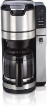 Hamilton Beach Programmable Coffee Maker with Built-In Auto-Rinsing Beans Grinder and Glass Carafe