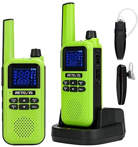 Retevis RA19 Bluetooth Walkie Talkie, Long Range FRS 2 Way Radio, Bluetooth Headset, 1400mAh