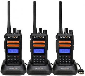 Retevis RT76P GMRS 2 Way Radio Long Range, GMRS Base Station Capable 30 Channels NOAA LCD