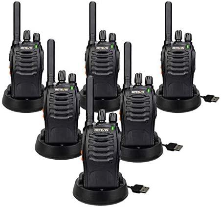 Retevis H-777 Walkie Talkies for Adults Long Range Hand Free Handheld Rechargeable Two Way Radio