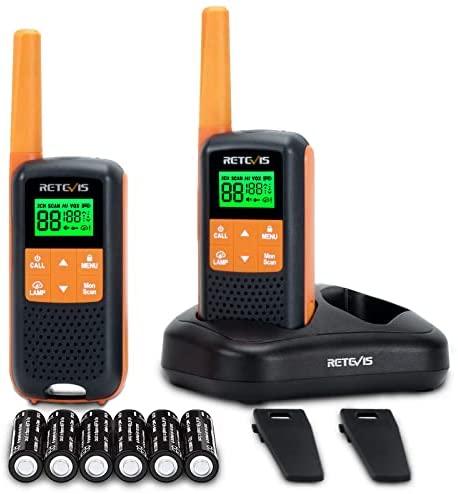 Retevis RT49 Walkie Talkies Rechargeable,IP65 Weatherproof Two Way Radios