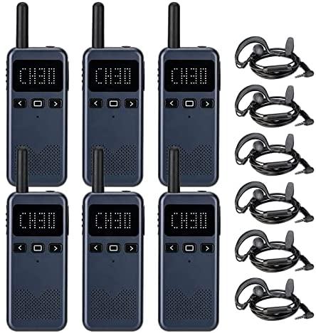Retevis RB19P GMRS Two Way Radios Long Range Rechargeable, Compact Walkie Talkies with Earpiece