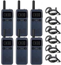Retevis RB19P GMRS Two Way Radios Long Range Rechargeable, Compact Walkie Talkies with Earpiece