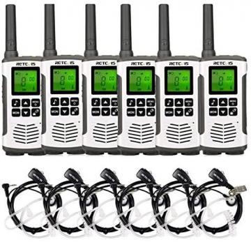 Retevis RT45 Walkie Talkies with Earpiece, Two Way Radios for Adults Rechargeable