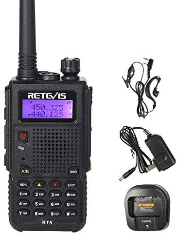 Retevis RT5 Two Way Radio Long Range Dual Band Handheld, 128CH
