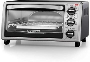 BLACK+DECKER TO1313SBD Toaster Oven, 15.47 Inch, silver