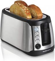 Hamilton Beach Extra Wide Slot Toaster with Shade Selector, Bagel, Keep Warm and Defrost Settings