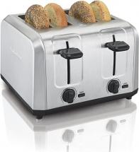 Hamilton Beach Brushed Stainless Steel 4 Slice Extra Wide Toaster with Shade Selector
