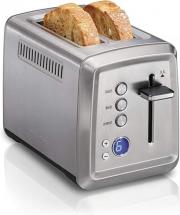 Hamilton Beach 22796 Toaster with Bagel & Defrost Settings, Toast Boost, 2-Slice – Digital