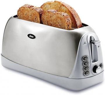 Oster 4-Slice Long Slot Toaster, Stainless Steel
