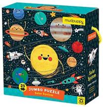 Mudpuppy Solar System Jumbo Puzzle, 25 Pieces, 22” x 22” – Outer Space Jigsaw Puzzle