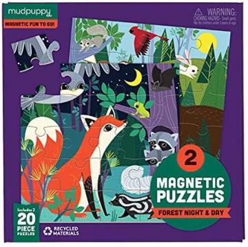 Mudpuppy Forest Night and Day Magnetic Puzzles – Ages 4-7