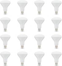 Amazon Basics 65W Equivalent, Daylight, Dimmable, 10,000 Hour, BR30 LED Bulb, 16pk