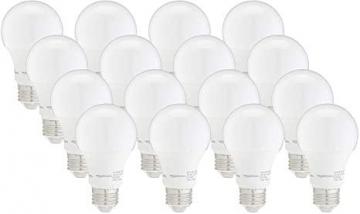 Amazon Basics 40W Equivalent, Daylight, Dimmable, 10,000 Hour, A19 LED Bulb, 16pk