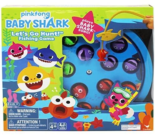 Spin Pinkfong Baby Shark Let's Go Hunt Musical Fishing Game Montessori Learning Educational Toy