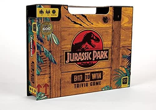 USAOPOLY Jurassic Park Bid to Win Trivia Game, Featuring 600 Questions from The Jurassic Park Films