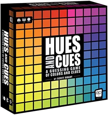 USAOPOLY HUES and CUES, Vibrant Color Guessing Game Perfect for Family Game Night